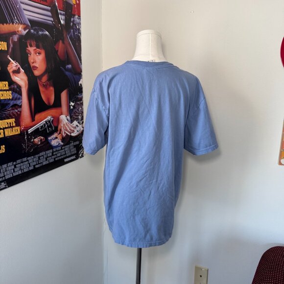 Disney Disneyland California Adventure Light Blue and White Graphic Tee Shirt - Picture 3 of 13